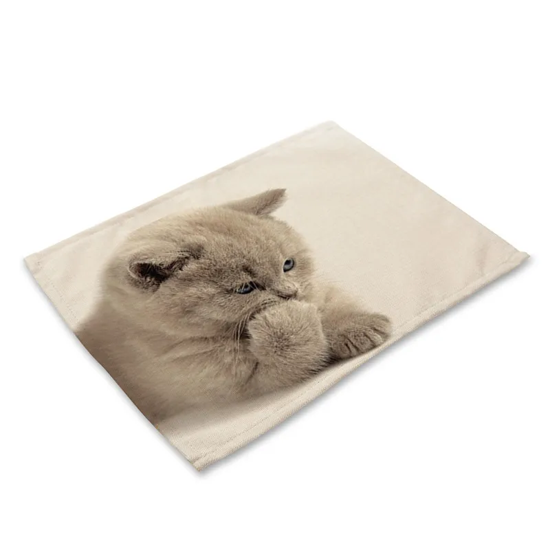 Мультяшные животные коврики креативные салфетки кошки собаки коврик для