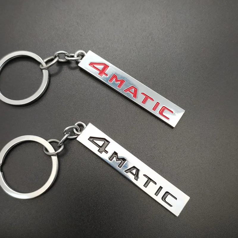 

1 pcs Fashion Metal 4 MATIC Key Chain Key Ring Car Styling For AMG Mercedes amg a b c m g s r e class car key chain key ring
