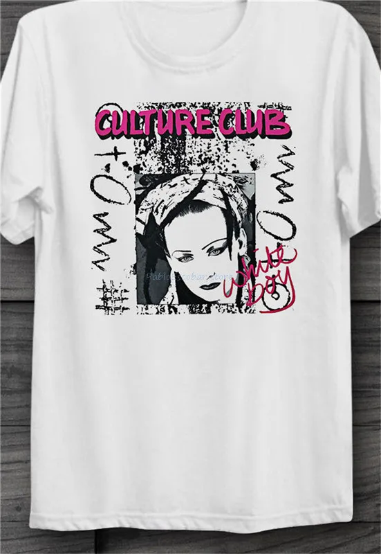 Крутая белая футболка для мальчика с принтом Джордж культура Ретро Мужская