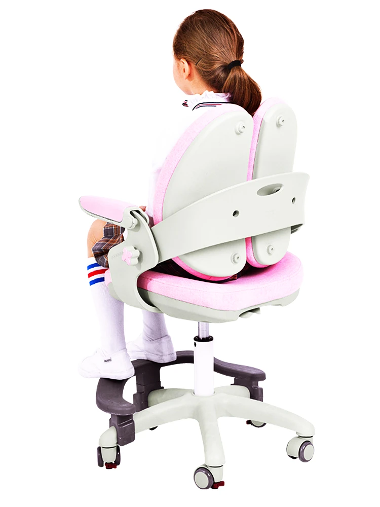 

hellokitty child learning chair elementary school student home desk orthopedic adjustable lifting seat writing stool