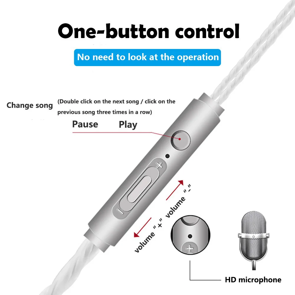 Willkey in ear наушники 3 5 мм проводной стерео наушник с микрофоном гарнитура для всех