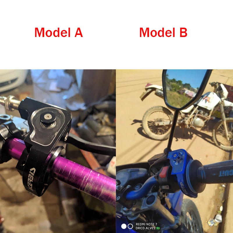 Универсальная рукоятка дроссельной заслонки для мотоцикла 22 мм 6 цветов с тросом