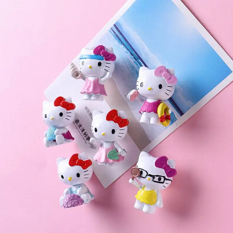 Магниты на холодильник анимация Мультяшные очки музыка Кот 3D кукла милые