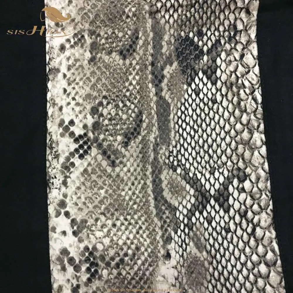 Рубашка мужская хлопковая в винтажном стиле с коротким рукавом и змеиным принтом