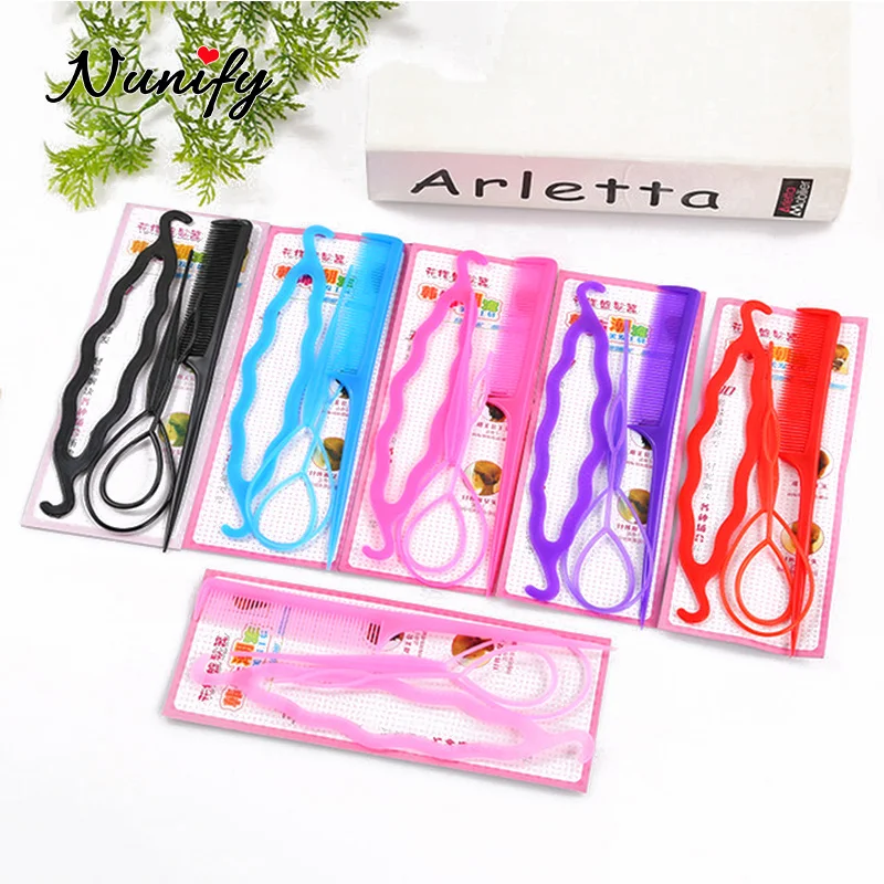 

Nunify Easy Braid Hair Device Flaxen Hair Salon Tools For Women Hairstyles Maker Clip Bobby Pins Professional Makeup Tools