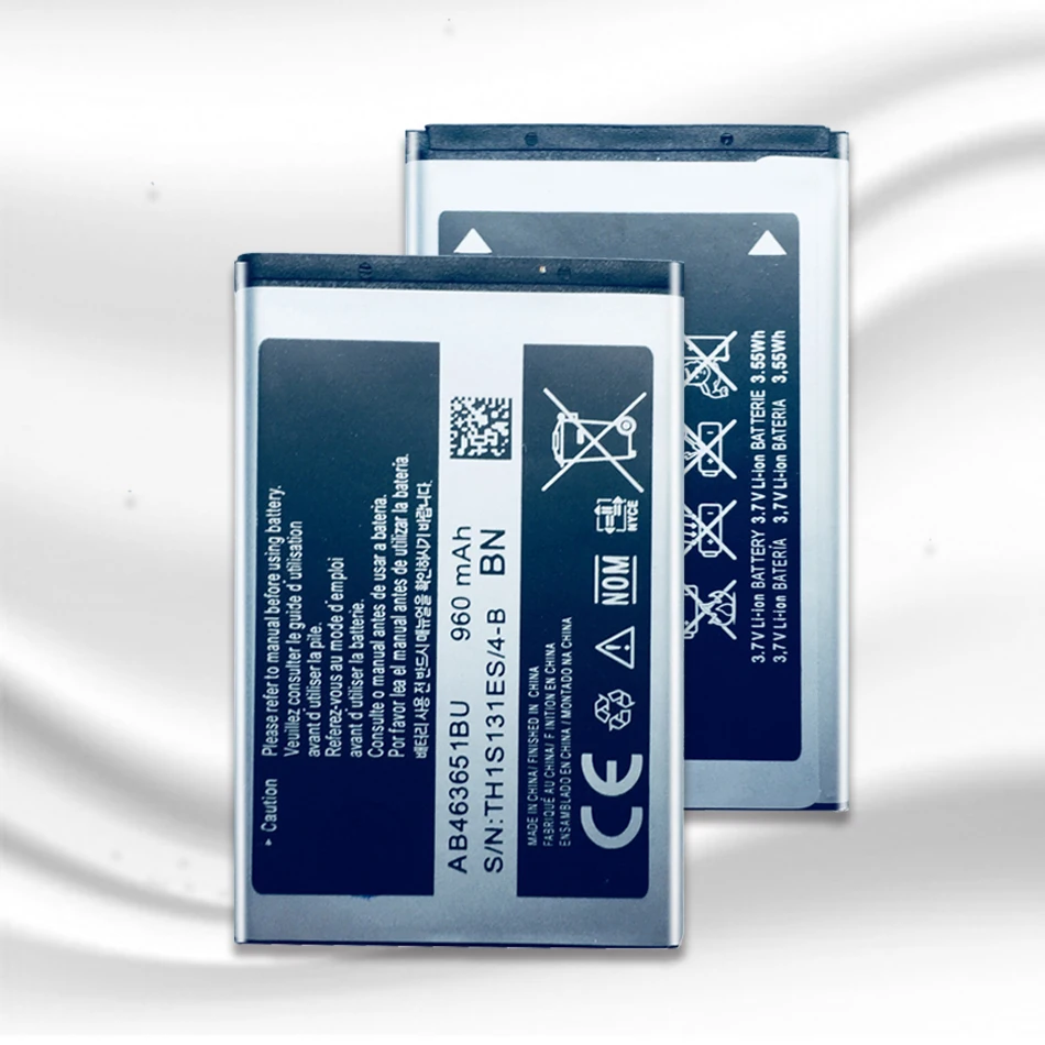 Новая батарея для Samsung S5620I S5630C S5560C W559 J808 F339 S5296 C3322 L708E C3370 C3200 C3518 S5610 AB463651BU 1000