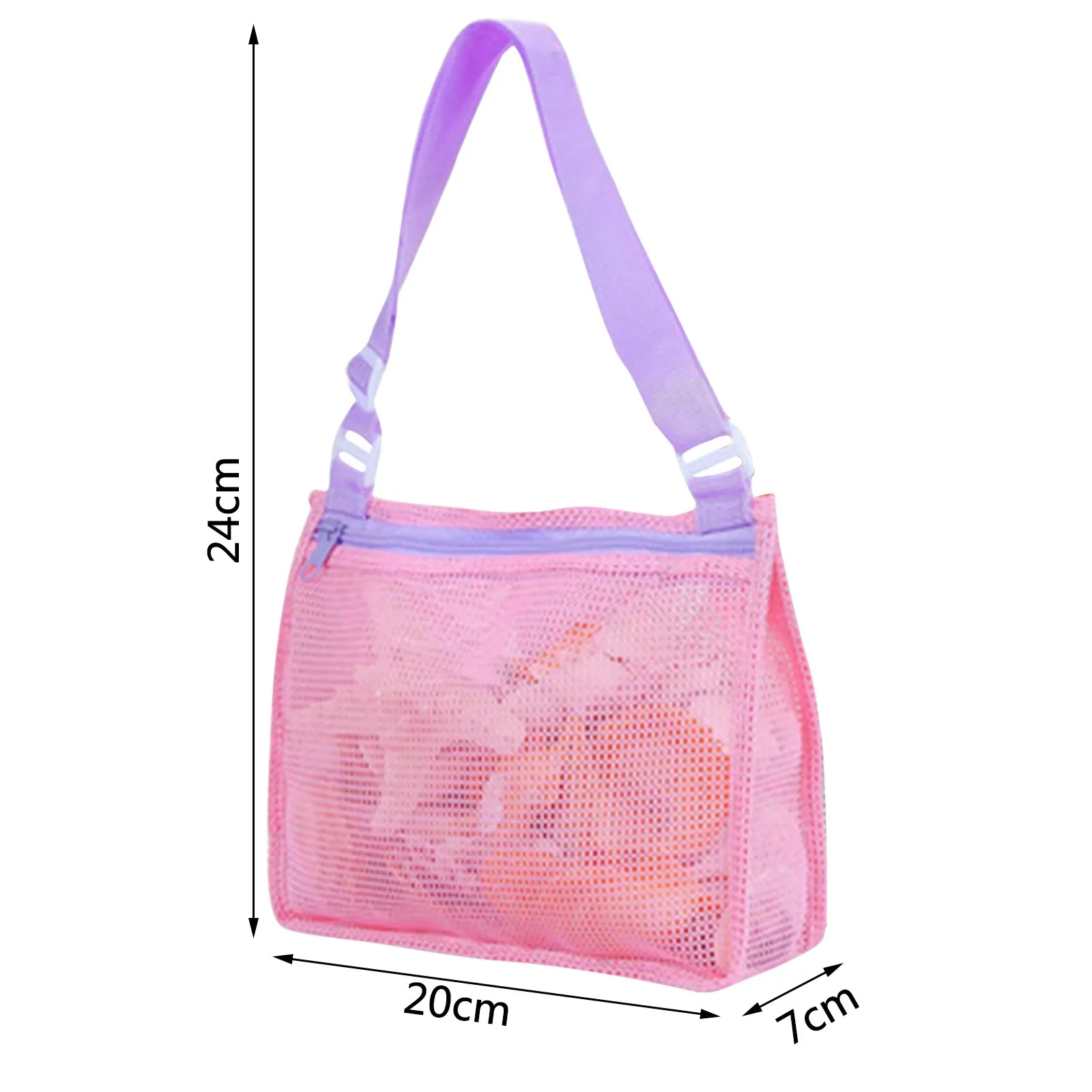 

Portable Baby Beach ToyStorage Mesh Bags Kids Beach Sand ToyNet Bag Fun Sports Backpacks Shell Collecting Bag Beach Toys