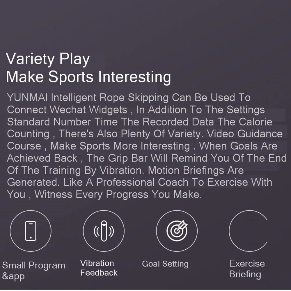 Оригинальная умная тренировочная веревка Yunmai профессиональная Xiomi для спорта