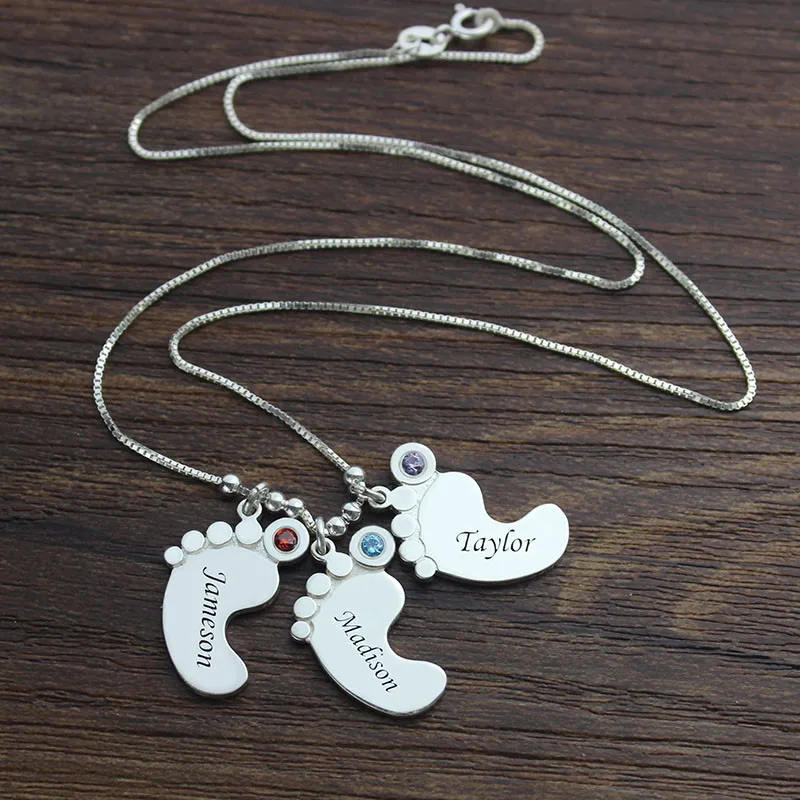 Strollgorl подлинное 925 пробы серебро Выгравировано Название ожерелье