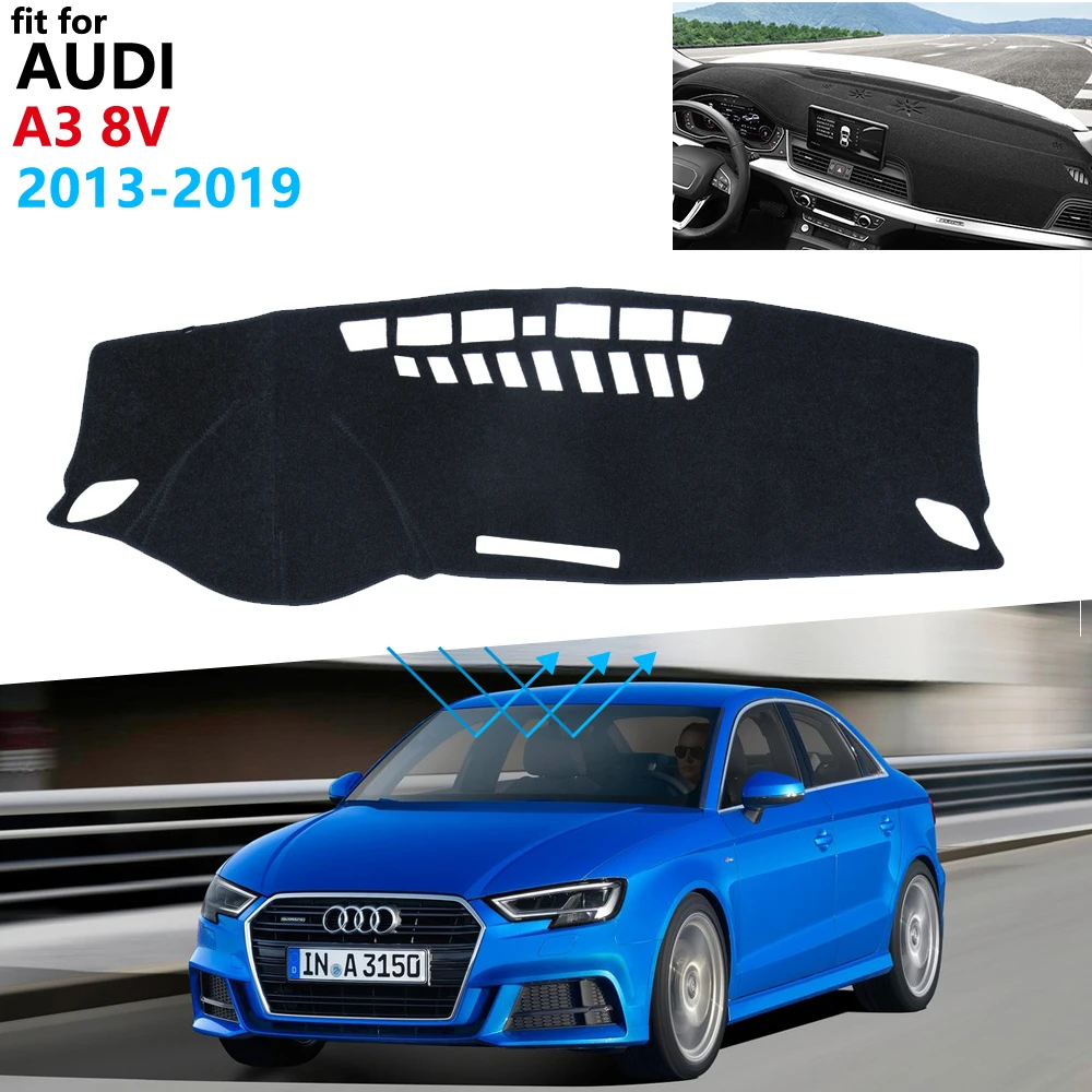 Защитная накладка на приборную панель для Audi A3 8V 2013 ~ 2019 автомобильные аксессуары