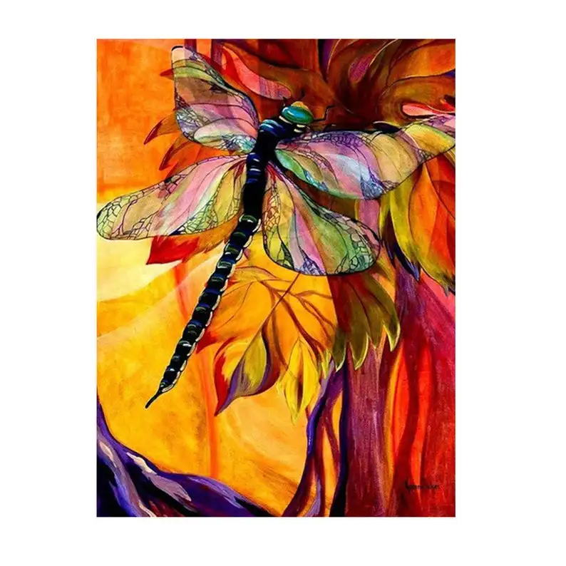 H3102 алмазная живопись Стрекоза полная вышивка Алмазная мозаика своими руками