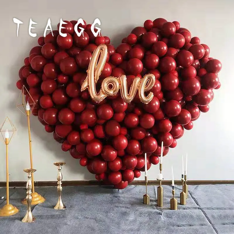 

141pcs Red Wedding Balloon Garland Arch Kit for Valentine's Day LOVE Foil Globos Party Balloons Decoration Supplies