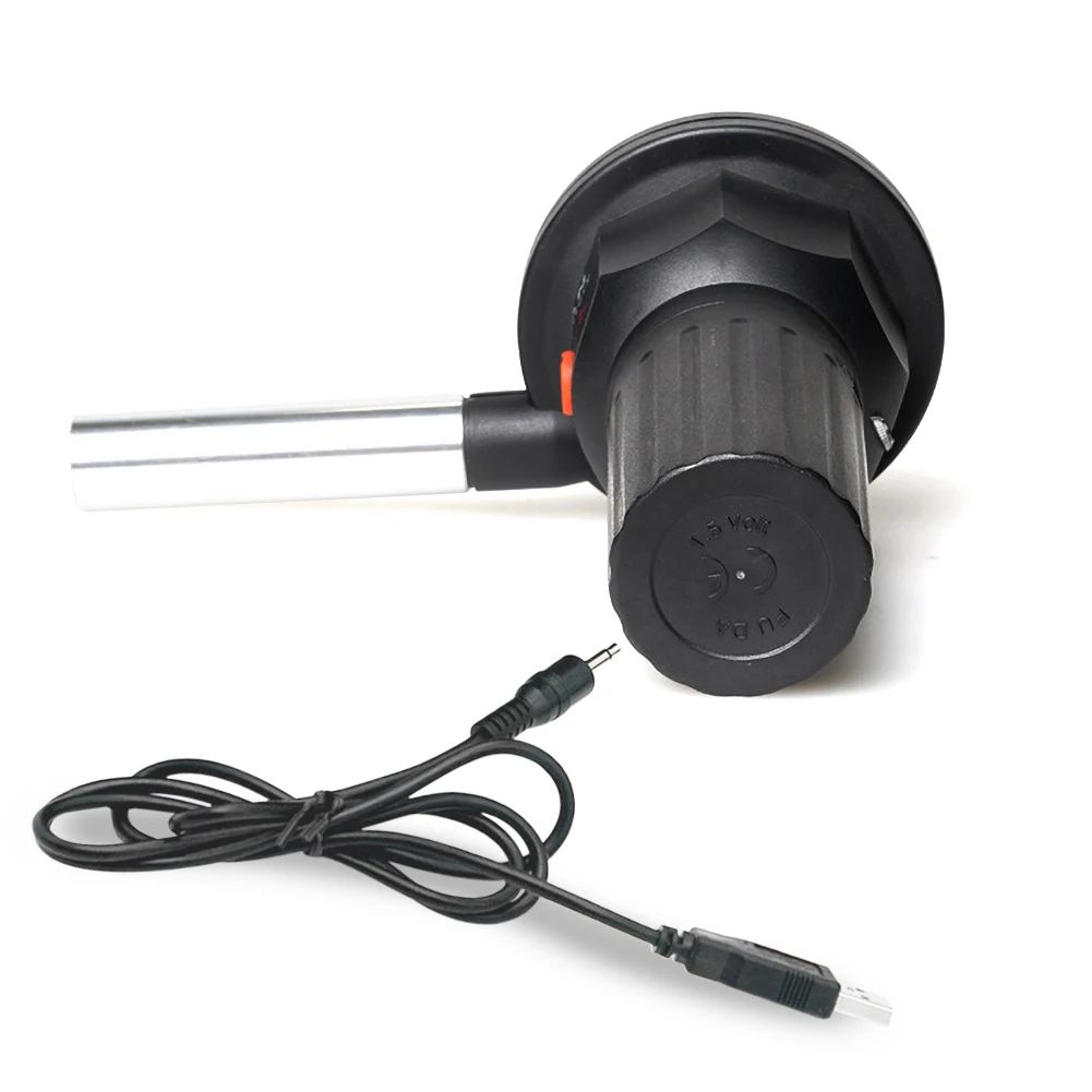 Портативная воздуходувка для барбекю уличный вентилятор с USB разъемом кемпинга