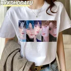 Txt Harajuku K Pop Kawaii женская футболка завтра X Together Kawaii Tee K-pop модная футболка Ullzang 90-х Милый Винтажный женский топ