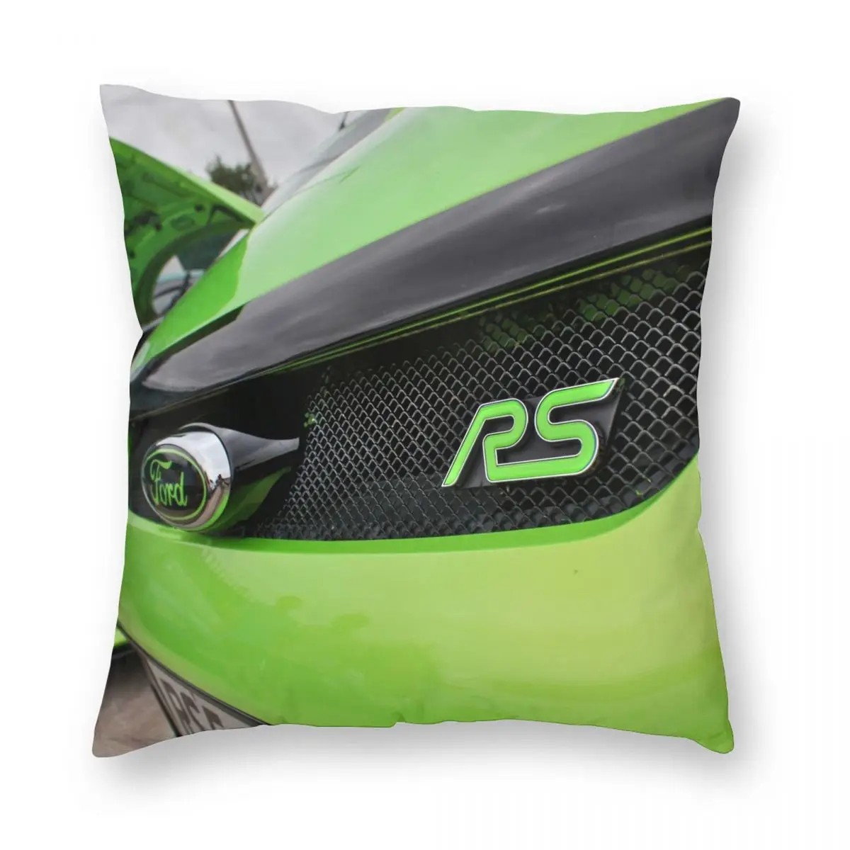 

Чехол для диванной подушки Green Ford RS, декоративный чехол из полиэстера, льна и бархата, на молнии, с принтом, для сиденья, 18 дюймов