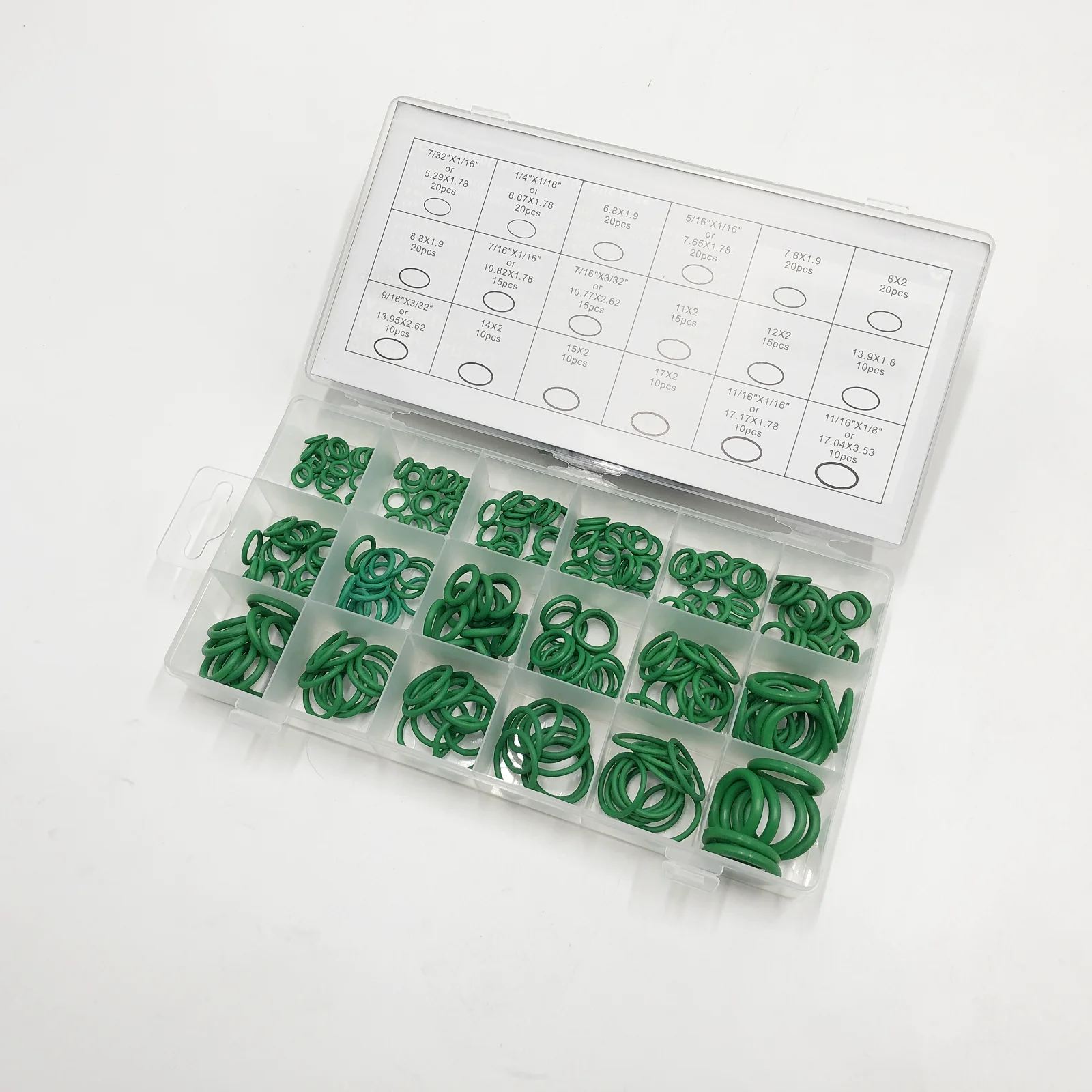 AS568 дюймовый стандартный набор уплотнительных колец 18 Размер = 270 шт|Затворы| |