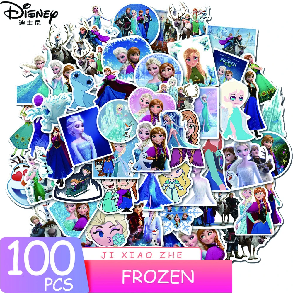 

100PCS Disney Minnie Mickey Frozen Waterproof Stickers Bottles Laptop Decals Kids Teens Kids Boy Girls Toy Gift Party Favors