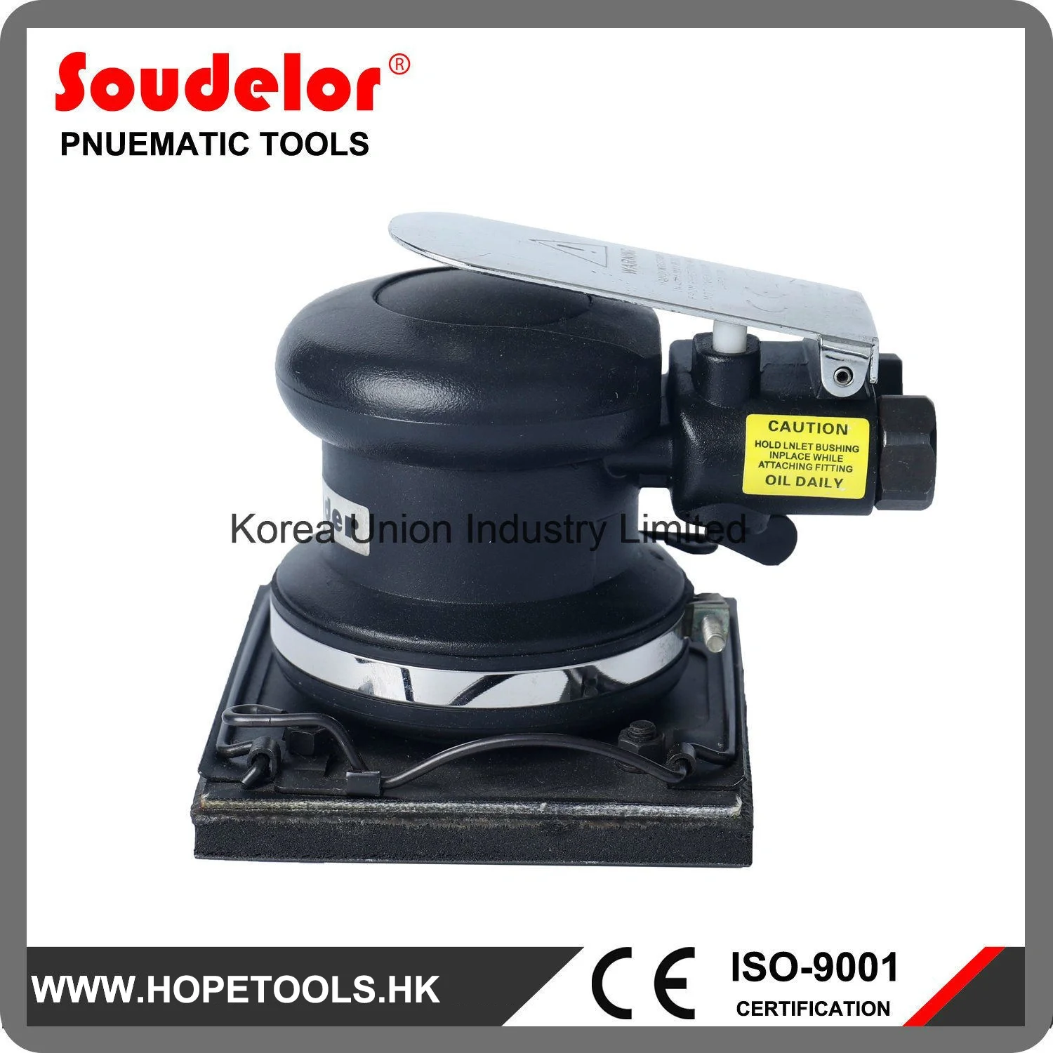 Ui-5302 Heavy Duty Orbital Palm Sander 80*100mm Square Disc Action Polisher