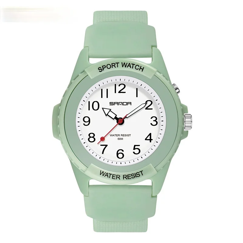 6018 new style single machine core electronic watch glow outdoor sports fashion wrist movement