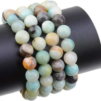 multi colored amazonite beads 46810mm natural loose spacer bead for jewelry making diy creative bracelet accessories