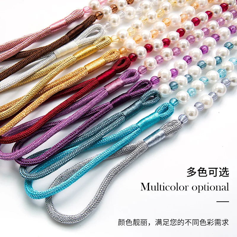 

Simple and creative pearl curtain strap tie rope curtain accessories accessories home decor living room decoration accessories
