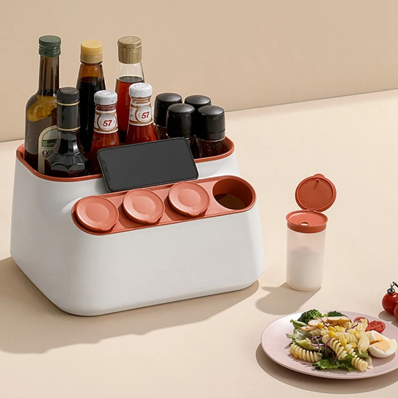 

Multifunctional Spice Bottle Storage Box,Spice Jar Rack,Kitchen Storage Supplies