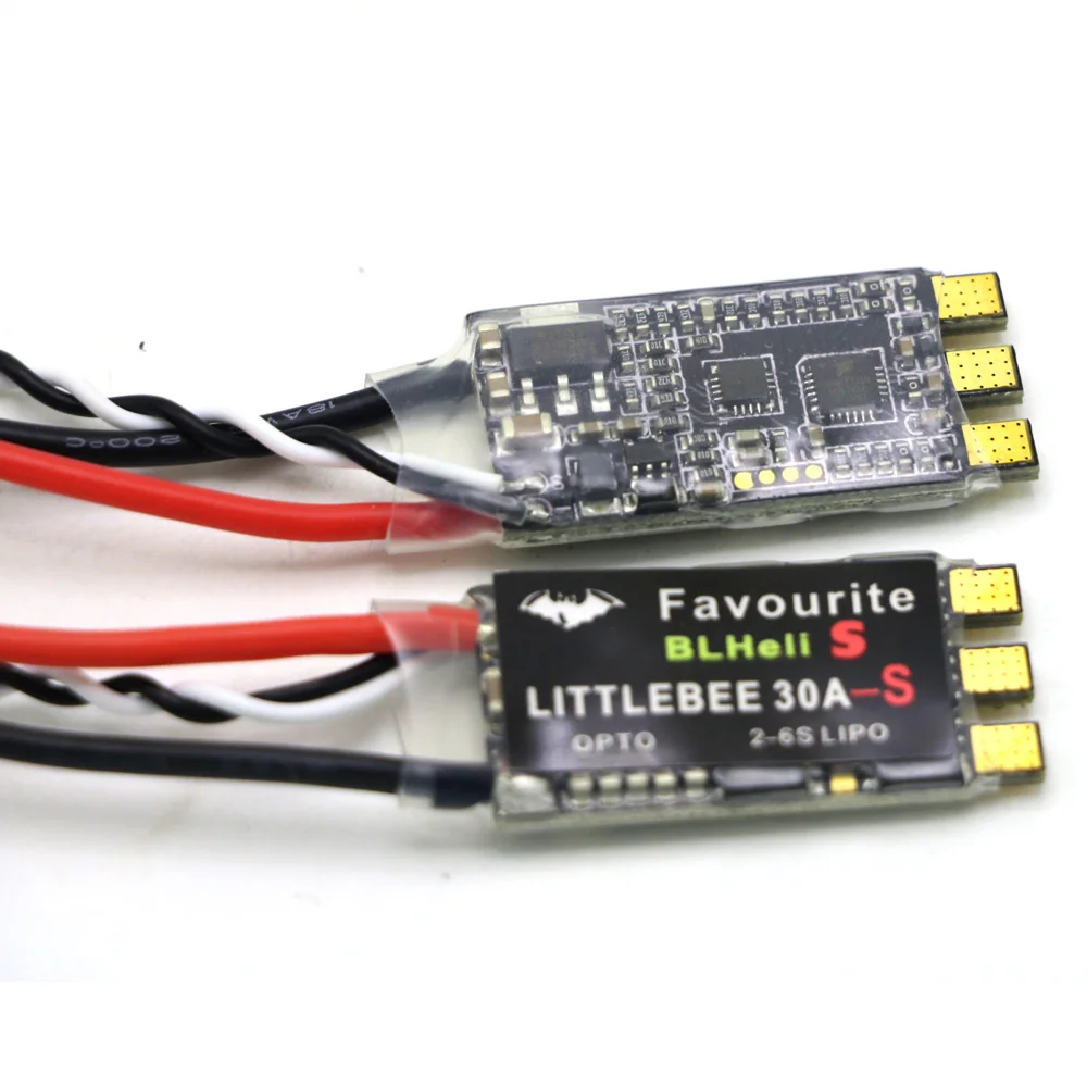 1/ 2/ 4 / 8 шт. FVT LITTLEBEE Little bee BLHeli-s SPRING 20A 30A ESC 2-6 S поддерживает Mulitshot Opto Oneshot42 OneShot125 Multic |