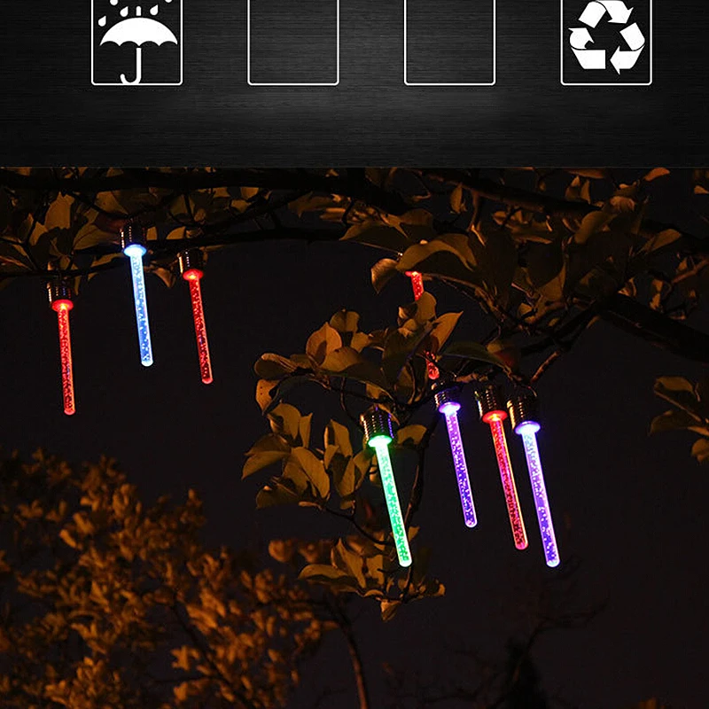 Рождественская светодиодная акриловая лампа на солнечной батарее уличный