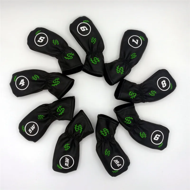 9 шт./лот наличные деньги доллары США Чехлы для гольфа из мягкого полиуретана