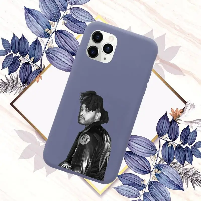 

The Weeknd XO Phone Case Purple Candy Color for iPhone 11 12 mini pro XS MAX 8 7 6 6S Plus X SE 2020 XR