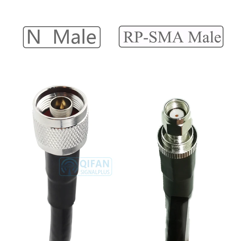 Коаксиальный радиочастотный кабель LMR-400 LM400 с штекером N и RP-SMA для точки доступа