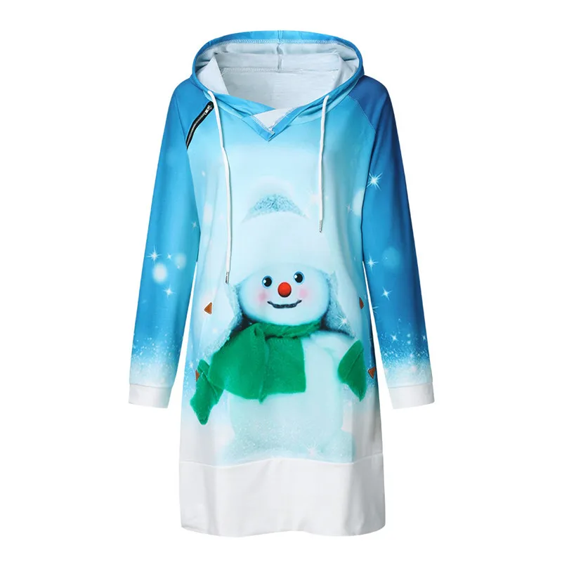 Женское флисовое платье с длинным рукавом и капюшоном модель N28 2019|Женские