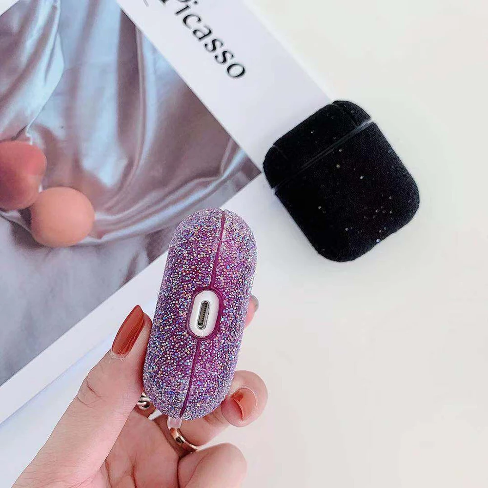 Bling Glitter gradient case For Apple Airpods Pro wireless Bluetooth Earphone Case luxury Headphone Protection Cover coque capa | Мобильные