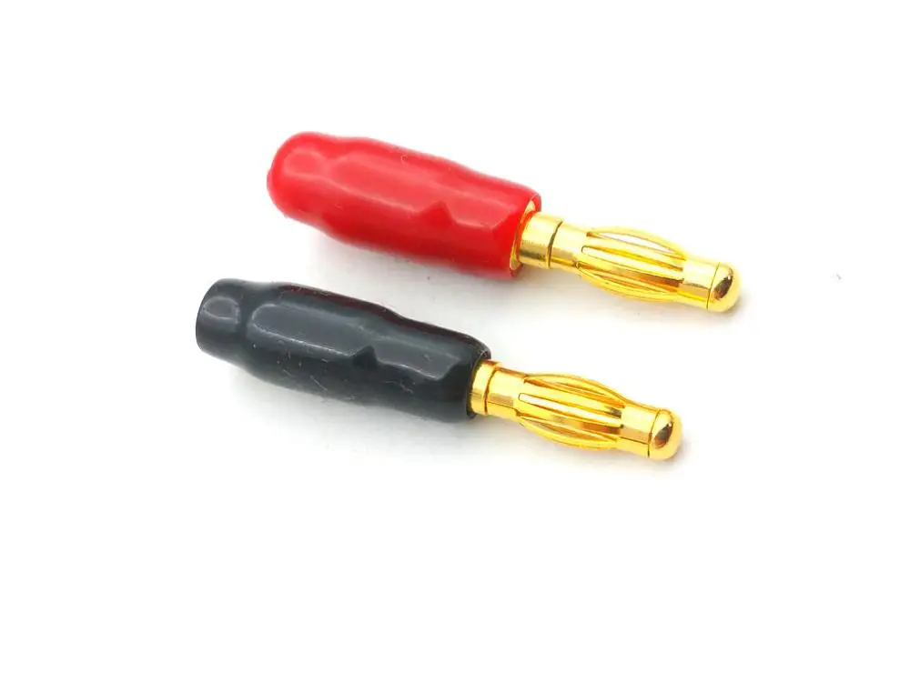 4 шт. медь мм разъем типа &quotбанан&quot позолоченный разъем|plug 4mm|plug goldplug banana |