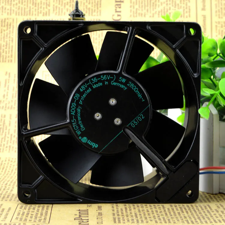

Новый оригинальный телефон W1G115-AD09-09 48 В 5 Вт 12738 13 см цельнометаллический вентилятор с высокой термостойкостью и 3 Проводами