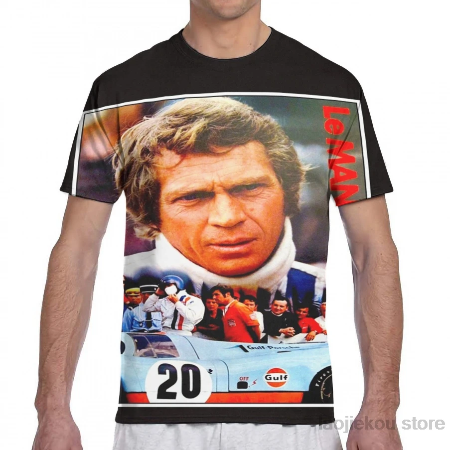 LE MANS Vintage Grand Prix Auto Print men T-Shirt women all over print fashion girl t shirt boy tops tees Short Sleeve tshirts Мужская
