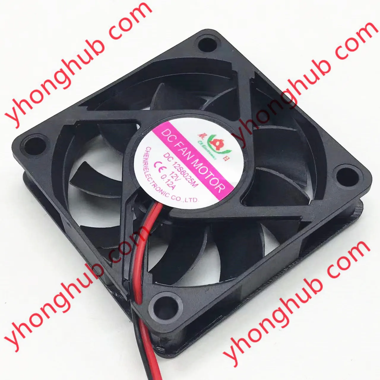 2-проводной Вентилятор охлаждения сервера ChenRi 12S6025M DC 12В 0.12A 60x60x25 мм