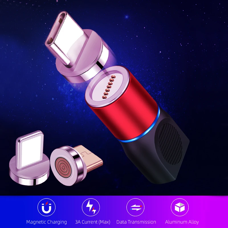 3A Magnetic USB адаптер C Тип для Женский Мужской конвертер iPhone 11 Xiaomi HUAWEI SAMSUNG Примечание