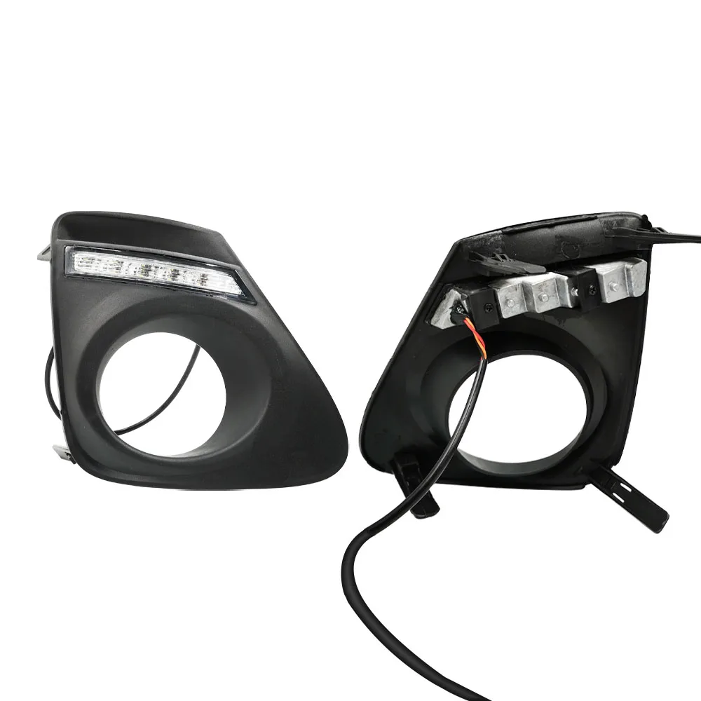 DRL для Toyota Corolla 2011 2012 2013 дневные ходовые огни противотуманные фары с желтым