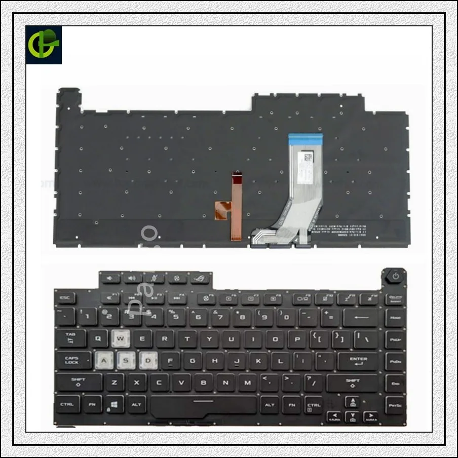 Клавиатура с английской подсветкой для ноутбука ASUS ROG Strix Scar III G512 L 3 PLUS G531 S5D G531GT G531G