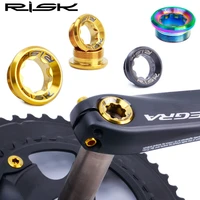 risk m20x8 mtb bicycle chainwheel crank cover arm lid cups bb bottom bracket fixing bolt screws for crankset shimano bike parts