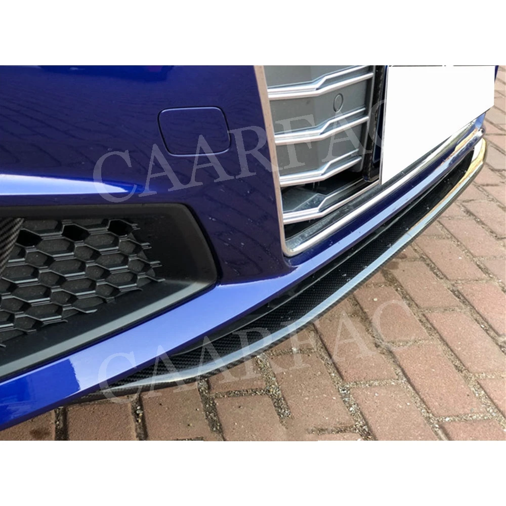 Для Audi A4 S4 B9 2017 2018 гоночный автомобиль два слоя углеродного волокна передний