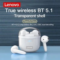 lenovo xt96 wireless earphone with mic hifi stereo sound earbuds touch control bluetooth compatible 5 1 gaming headset