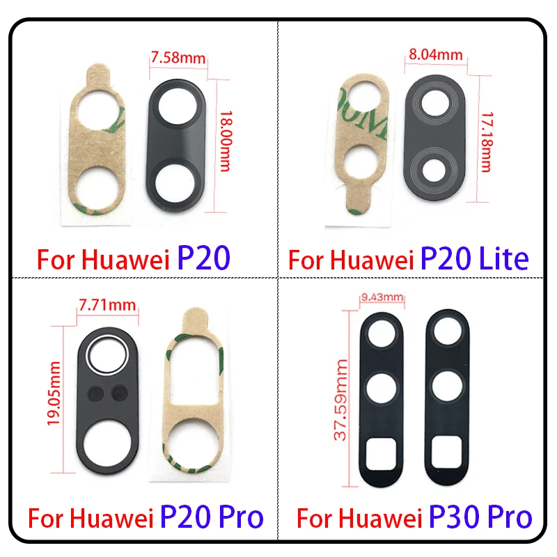 Новинка для HUAWEI P20 Lite ANE LX1 Nova 3e P30 P40 Pro стеклянный объектив задняя камера Замена