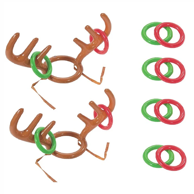 Надувной брелок кольцо с оленем чулки для рождественской вечеринки игры