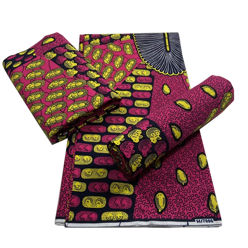 

Real Ankara Style Sewing Materials Fabrics For Party Dress 100%Soft Veritable Wax African Print Cotton Fabric By The Yard VL1016