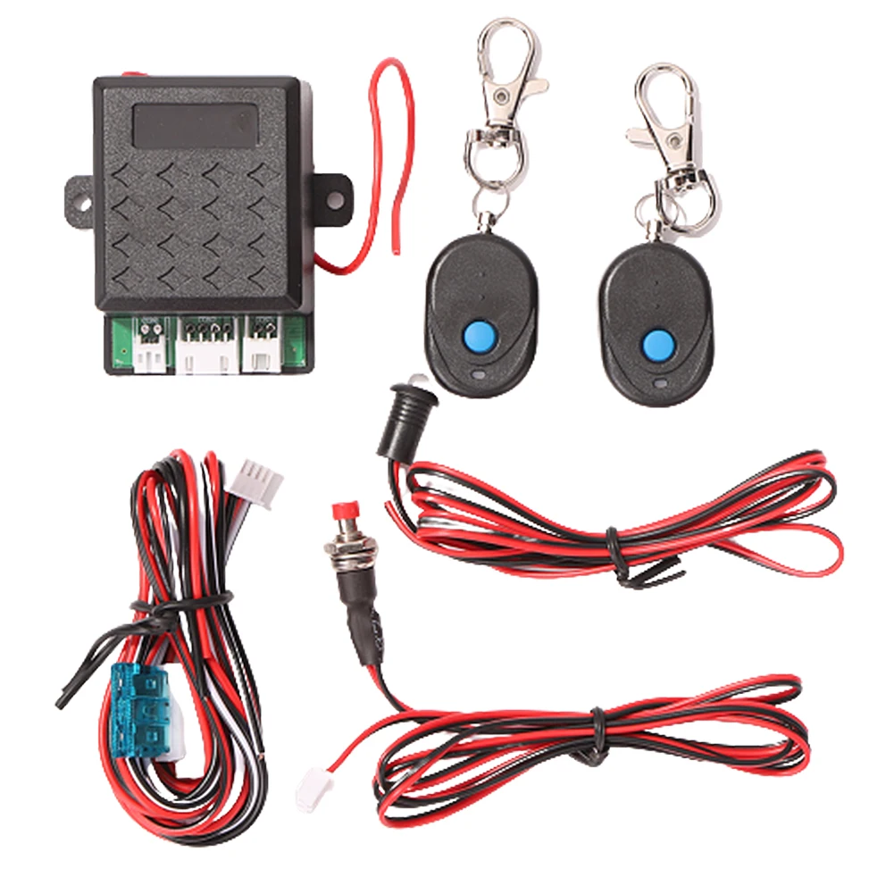 

12V Universal Wireless Engine Lock Locking Car Alarm Systems Intelligent Circuit Cut Off Auto Unlock Anti-theft Device