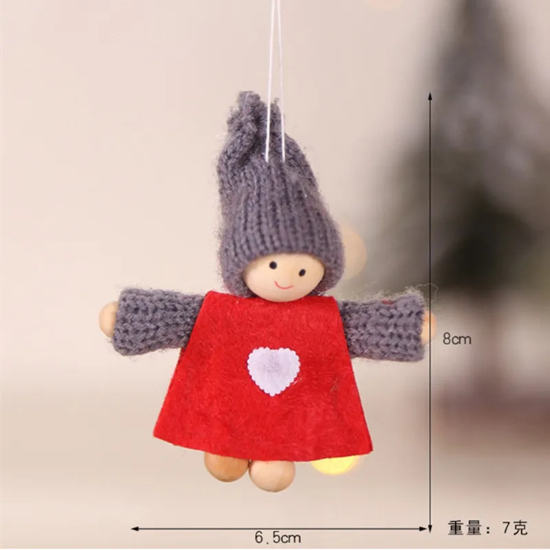 Натальный новогодний Рождественский Ангел девочка мальчик куклы орнамент с
