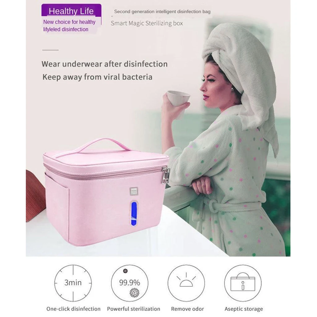 UV Bag Multipurpose Phone Makeup Beauty Tools Cleaner Sanitizer Light Manicure Glasses Cosmetic Disinfector bag |