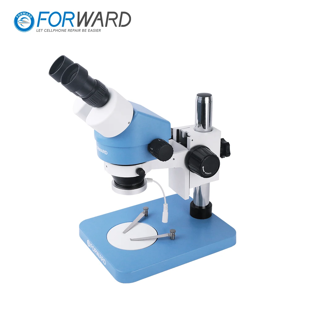 Microscopio Electr&oacute;nico Digital FORWARD 7X-45X, mira para lupa de reparaci&oacute;n de placa base, ajuste de alcance 1080P sin luz LED-4